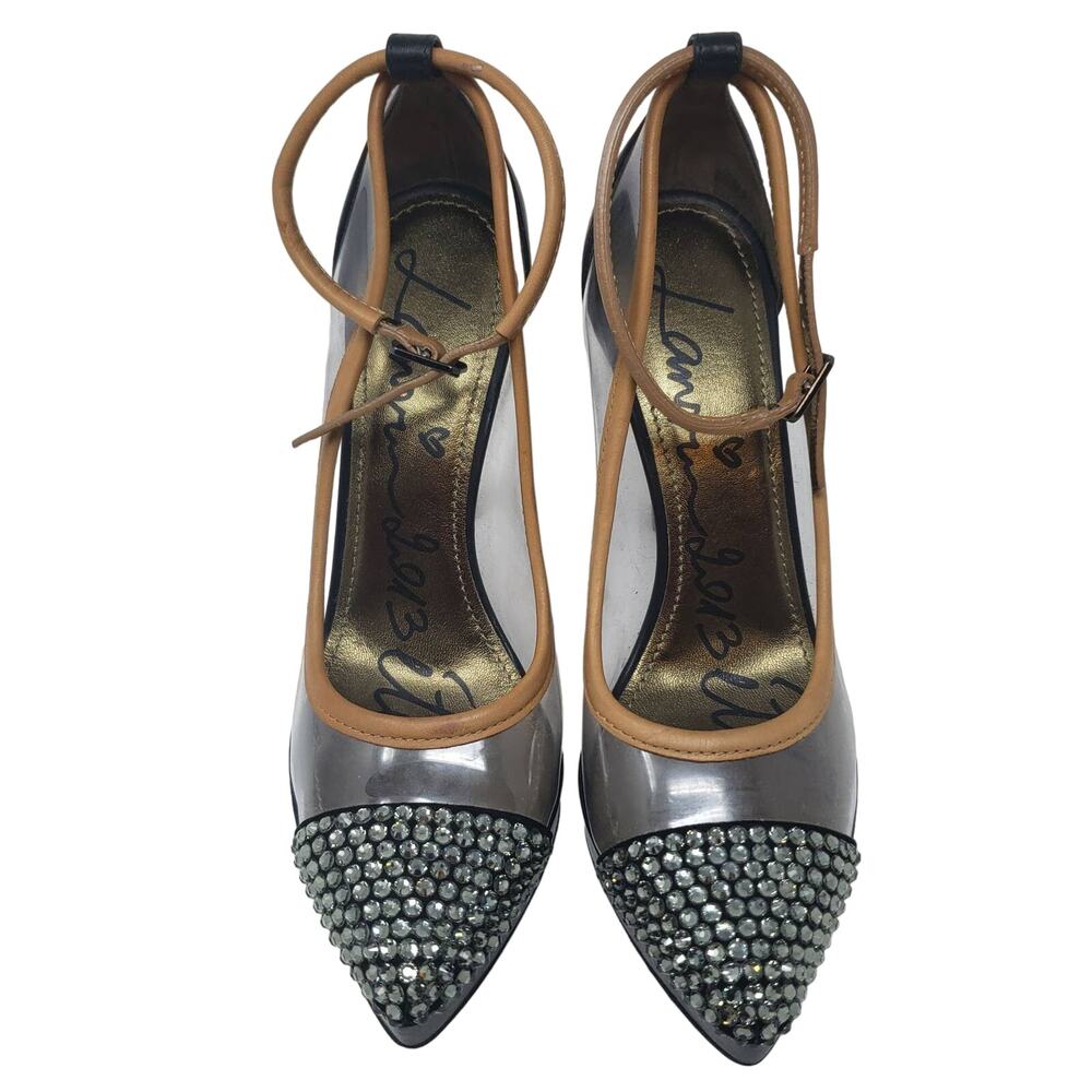 Lanvin Crystal Cap Toe Clear Pumps - 37.5 RESHOOT - Picture 2 of 10